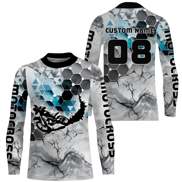 Personalized Motocross Jersey UPF30+ Adult&Kid MX Shirt Dirt Bike Riders Off-road Motorcycle Racing| NMS670