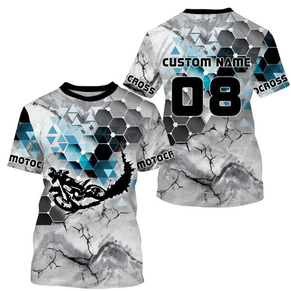 Personalized Motocross Jersey UPF30+ Adult&Kid MX Shirt Dirt Bike Riders Off-road Motorcycle Racing| NMS670