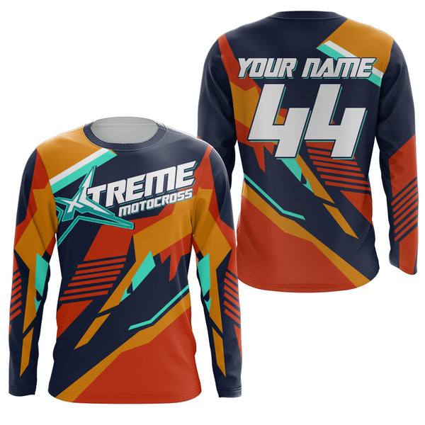 Extreme Motocross Jersey Youth Mens UPF30+ Custom Dirt Bike Shirt MX Racing Off-road Motorcycle NMS1399