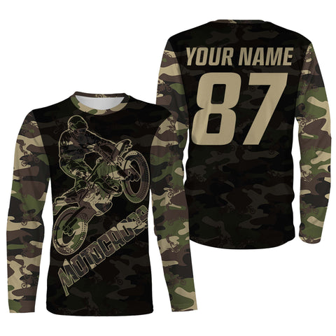 Camo Motocross Jersey Personalized Riding Shirt Off-road Dirt Bike Racing Motorcycle Lovers| NMS505