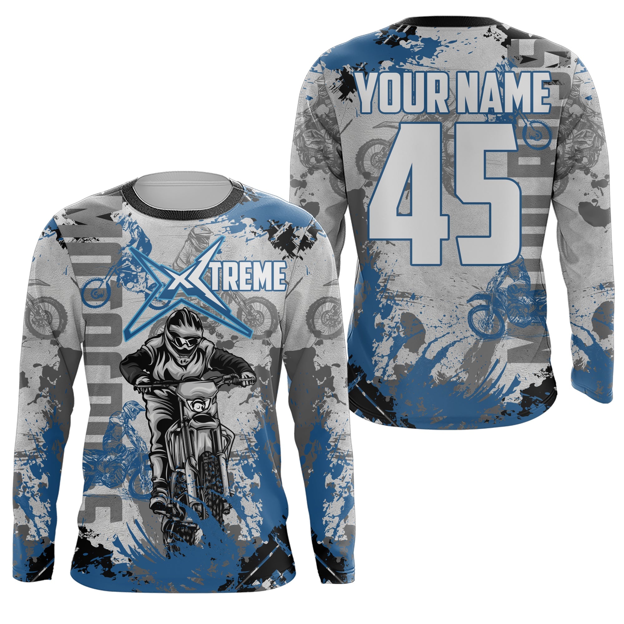 Personalized Motocross Jersey UPF30+, Motorcycle Green Dirt Bike Racin –  Myfihu