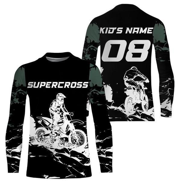 Personalized Supercross Jersey Custom All Over Print Motorcycle Riding Shirt Off-Road Dirt Bike Racing| NMS542