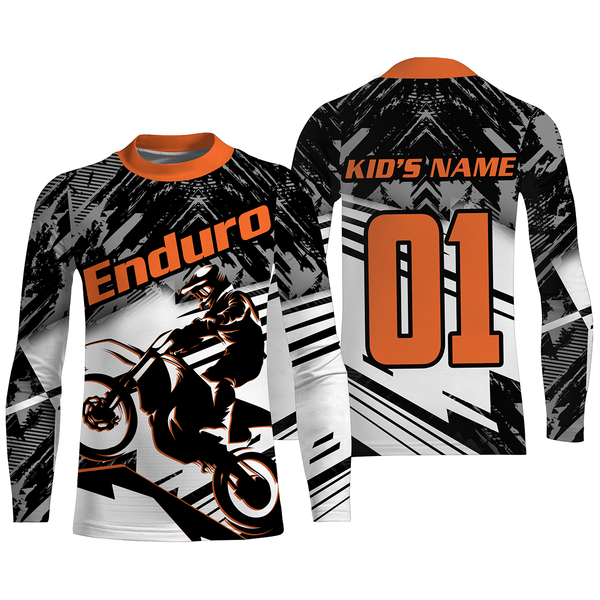 Enduro Jersey UPF30+ Personalized Off-road Motocross Adults & Kid Extreme Dirt Bike Racing| NMS695