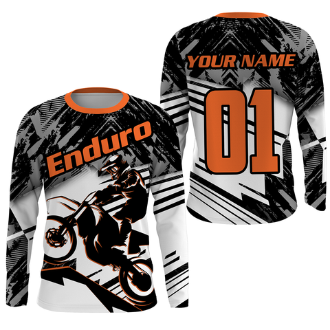 Enduro Jersey UPF30+ Personalized Off-road Motocross Adults & Kid Extreme Dirt Bike Racing| NMS695