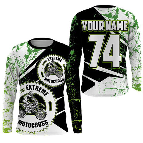 Extreme Motocross Jersey UPF30+ Youth Men Women Custom Dirt Bike Racing Shirt Off-road NMS1374