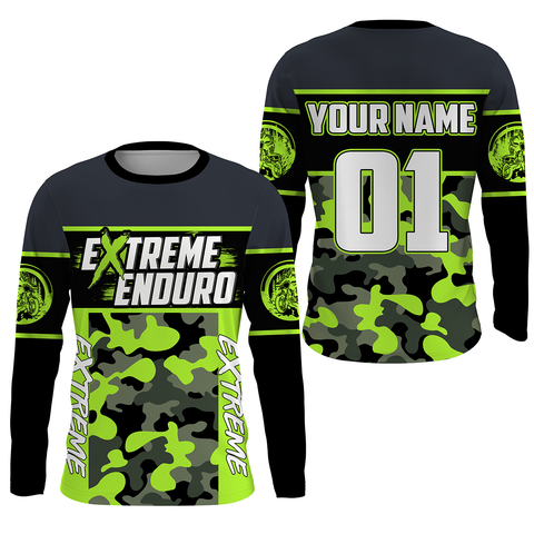 Extreme Enduro Personalized Jersey UPF30+ Camo Off-road Dirt Bike Racing Adult&Kid Mountain Terrain| NMS709