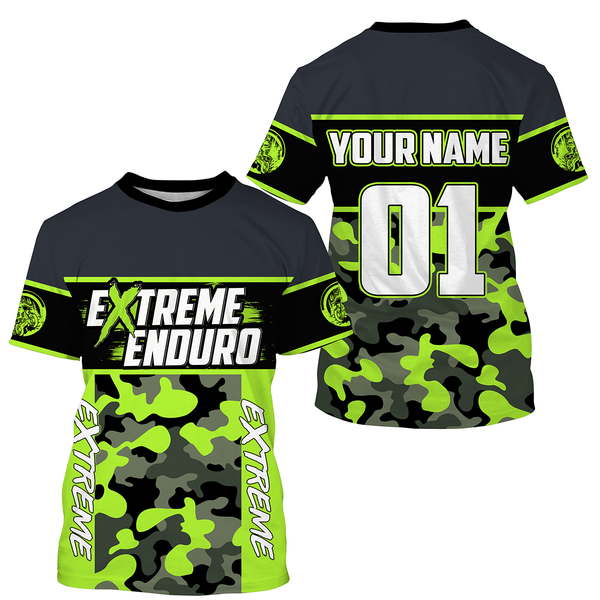 Extreme Enduro Personalized Jersey UPF30+ Camo Off-road Dirt Bike Racing Adult&Kid Mountain Terrain| NMS709