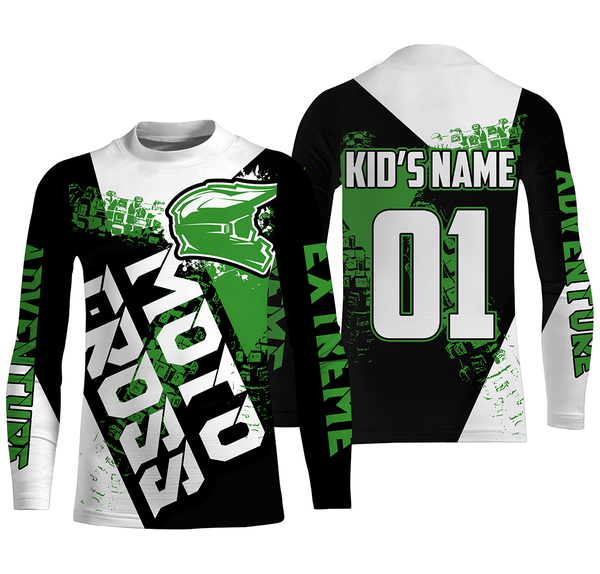 Personalized Motocross Jersey UPF30+ Extreme MX Off-Road Adult&Kid Dirt Bike Powersport Jersey| NMS755