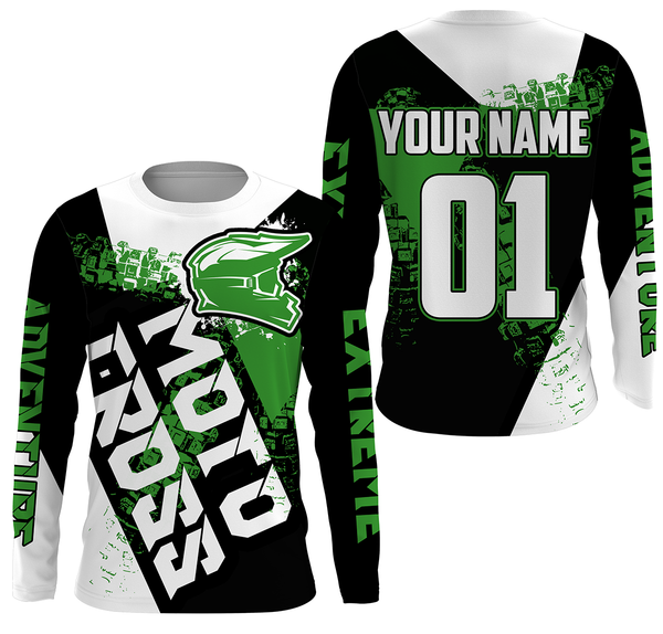 Personalized Motocross Jersey UPF30+ Extreme MX Off-Road Adult&Kid Dirt Bike Powersport Jersey| NMS755