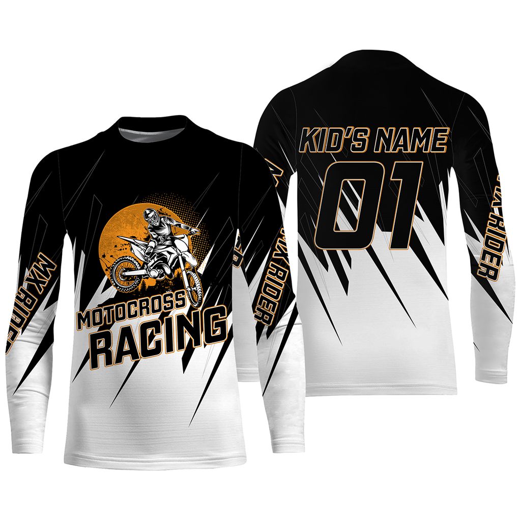  Custom Motocross Jersey MX Racing UPF30+ Dirt Bike Number Name  Adult&Kid Off-Road Motorcycle Shirt