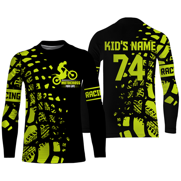 Kid&adult custom Motocross jersey UPF30+ MX Racing for Life dirt bike motorcycle off-road racewear| NMS934