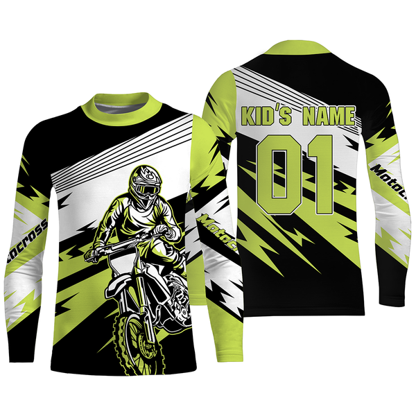 Custom Motocross Jersey UPF30+ Dirt Bike MX Racing Shirt Adult&Kid Off-Road Motorcycle Riders| NMS774