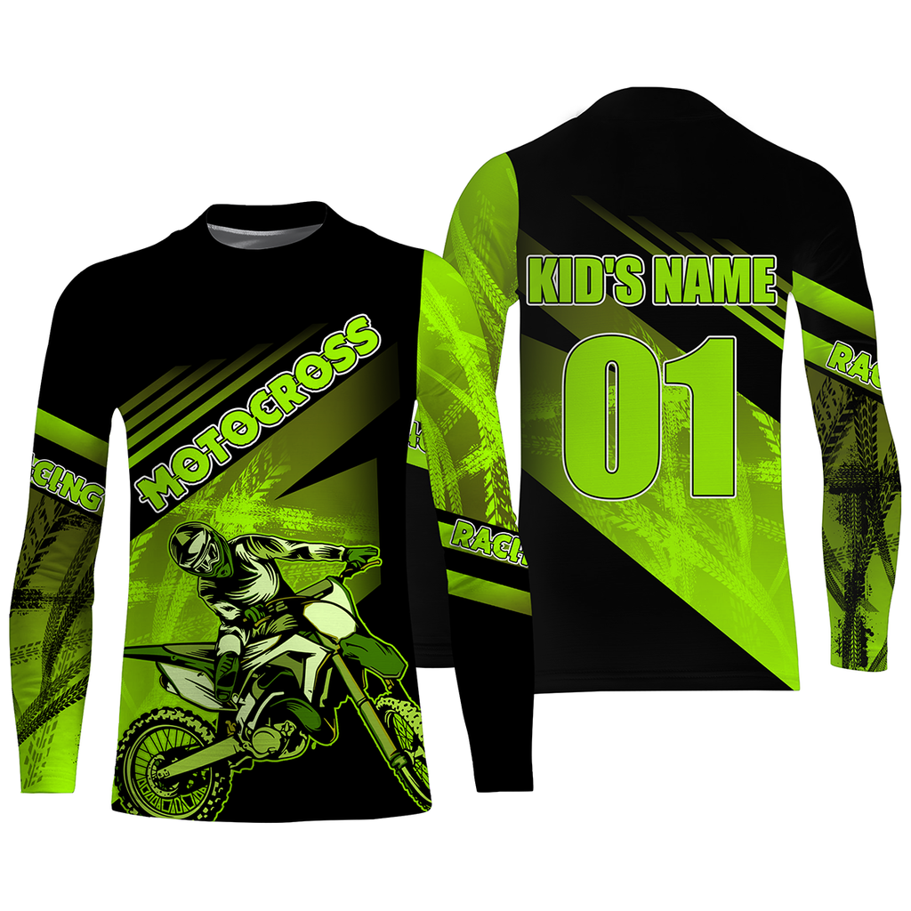  Custom Motocross Jersey MX Racing UPF30+ Dirt Bike Number Name  Adult&Kid Off-Road Motorcycle Shirt