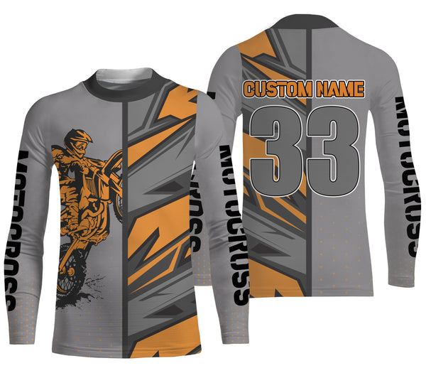 Personalized Motocross Jersey UPF30+ for Kid&Adult Riders Dirt Bike Racing Off-road Motorcycle Racewear| NMS620