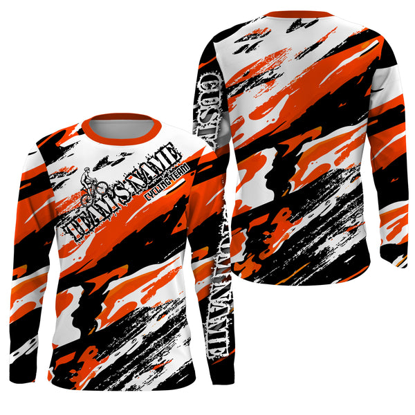 Cycling Long Sleeves Jersey, MTB Downhill Racing Shirt for Biker Rider, Racing Team Shirt UPF 30+| JTS484