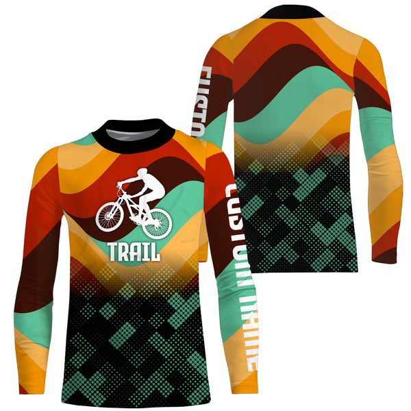 Mountain Bike Long Sleeve Trail - Mountain Bike Cycling Shirt for Mountain Biking MTB Shirt| JTS448