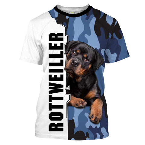 Rottweiler Dog 3D T-shirt| Rottweiler T-shirt for Men, Gift for Dog Dad, Dog Lover - Rottweiler Gift| JTSD147