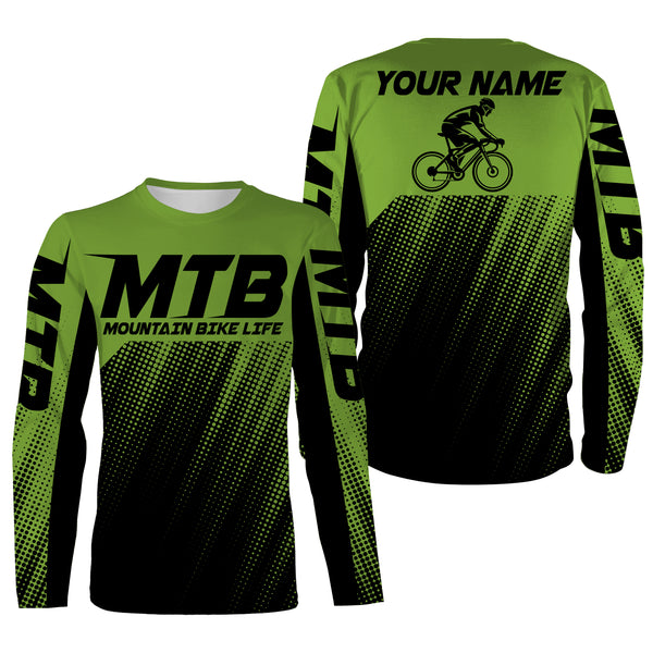 MTB Jersey, Personalized Cycling Shirt for Cyclist, Bike Rider, Cycling Racing, Biking Shirt| JTS441