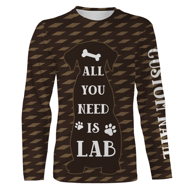 Labrador Retriever 3D All Over Printed T-shirt Long Sleeve Hoodie| Custom Labrador Lover Shirt Dog Lover Gift| JTSD229