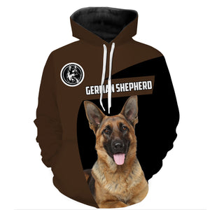 German Shepherd Hoodie, Unisex 3D Dog Shirt for Men Women, Dog Lover Gift - JHD198
