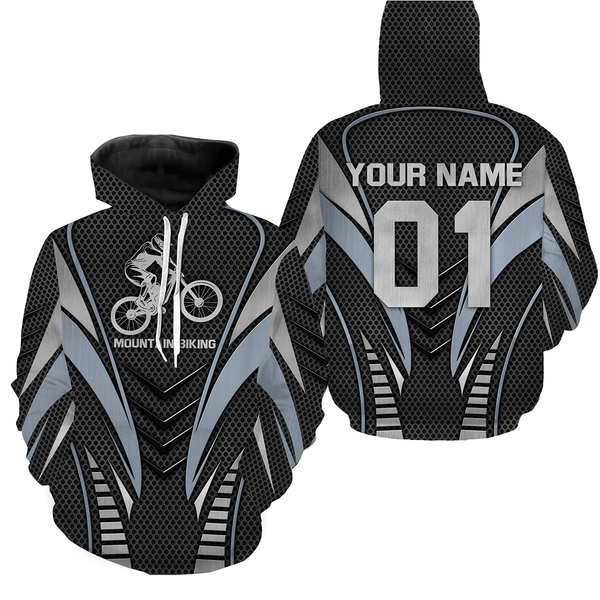 Personalized Jersey Mountain Biking Shirt Hoodie Long Sleeve| MTB Cycling Shirt for Cyclist Bike Rider JTS425