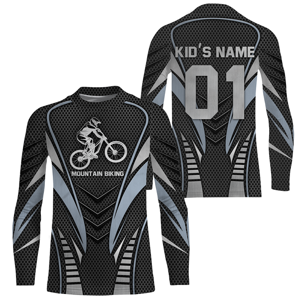 Personalized Jersey Mountain Biking Shirt Hoodie Long Sleeve| MTB Cycling Shirt for Cyclist Bike Rider JTS425