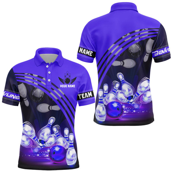 Custom Bowling Shirt for Men Bowling Jersey Bowling Team League Polo Shirt QZT45