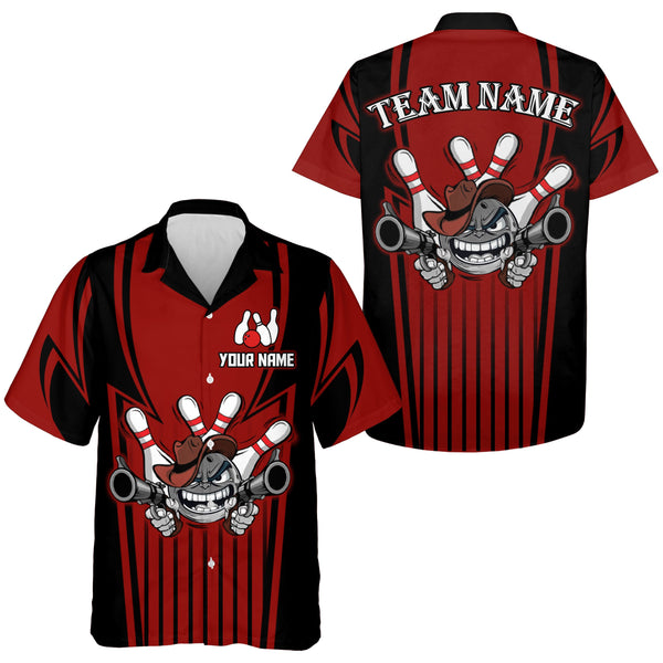 Custom Bowling Shirt for Men and Women Bowling Jersey Bowling Team League Hawaii Shirt QZT44-1