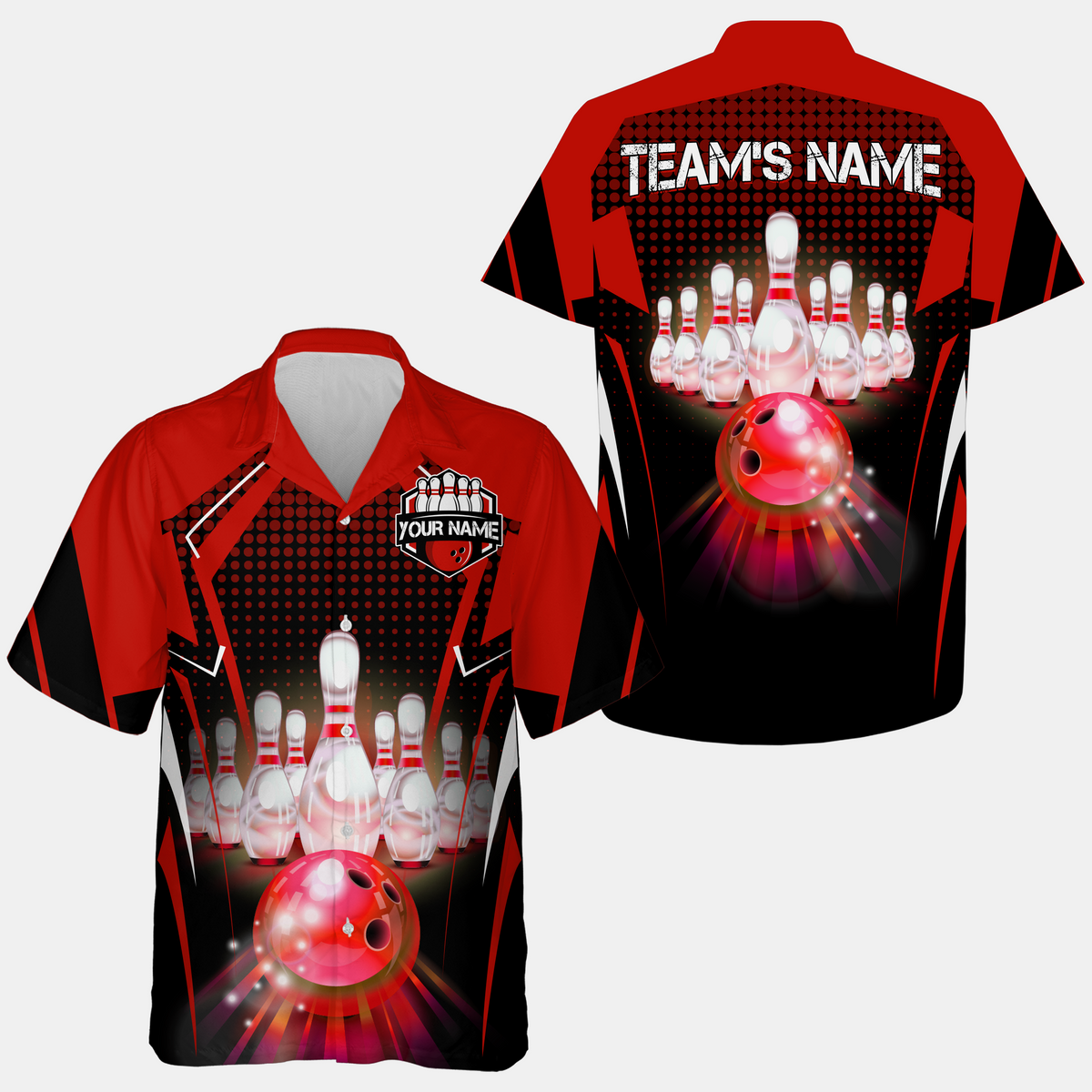 Custom Bowling Shirts Hawaii Bowling Team Jersey QZT59-1