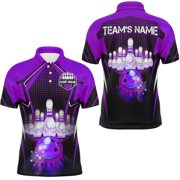 Custom Bowling Shirts Bowling Team Jersey Bowling Polo Shirt for Men QZT59