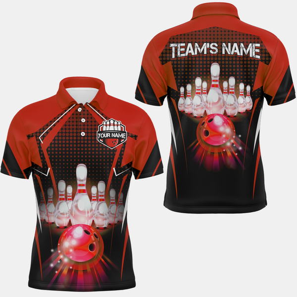 Custom Bowling Shirts Bowling Team Jersey Bowling Polo Shirt for Men QZT59