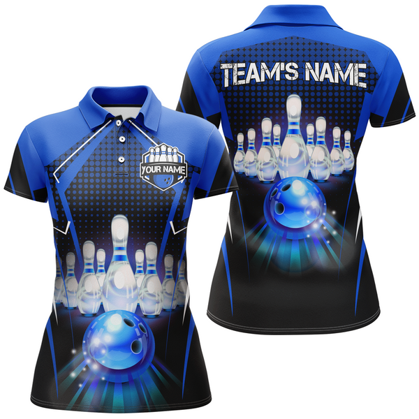 Personalized Polo Bowling Shirts Women Bowling Team Jersey QZT59