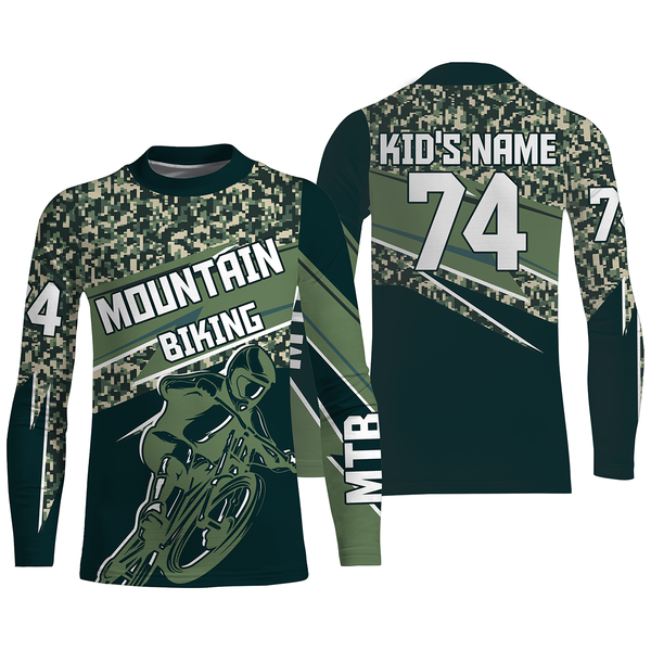 Personalized MTB racing jersey UPF30+ Mountain Biking camouflage shirt Cycling adult&kid racewear| SLC47