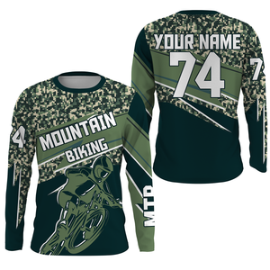 Personalized MTB racing jersey UPF30+ Mountain Biking camouflage shirt Cycling adult&kid racewear| SLC47