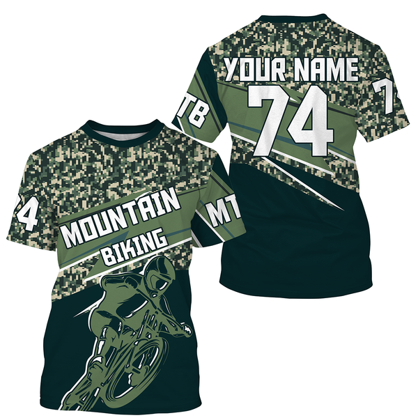 Personalized MTB racing jersey UPF30+ Mountain Biking camouflage shirt Cycling adult&kid racewear| SLC47