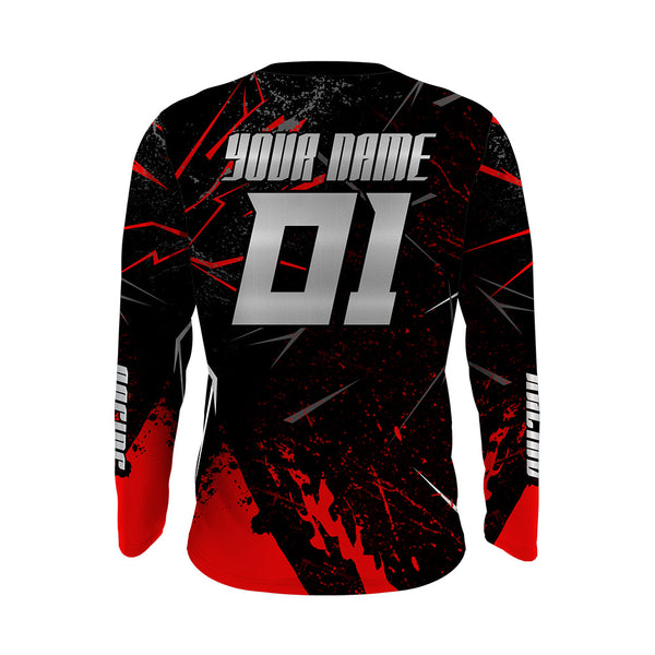 Custom Motocross Dad Jersey UPF30+ Like Father Like Daughter Red Dirt Bike Shirt MX Off-Road PDT485