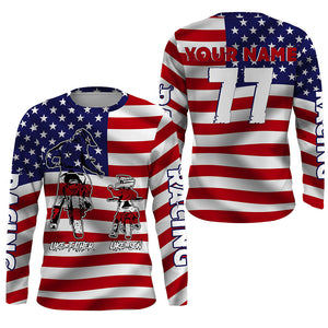 Like Father Like Son Motocross Jersey UPF30+ Custom American Flag MX Dad Shirt Dirt Bike Off-Road PDT488