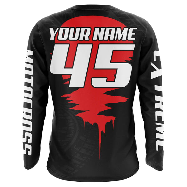 Motocross Racing Jersey UPF30+ Youth Dirt Bike Shirt for Men Kid Women Extreme Racing Off-Road XM11