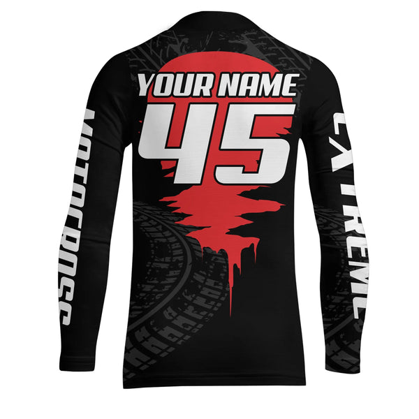 Motocross Racing Jersey UPF30+ Youth Dirt Bike Shirt for Men Kid Women Extreme Racing Off-Road XM11