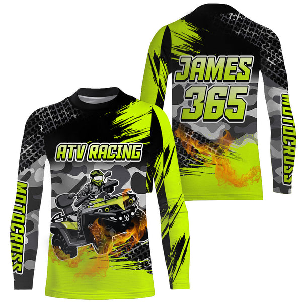 ATV Motocross Racing Jersey Upf30+ ATV Quad Bike Motorcycle Riding Shirt ATV Racing Jersey MX14