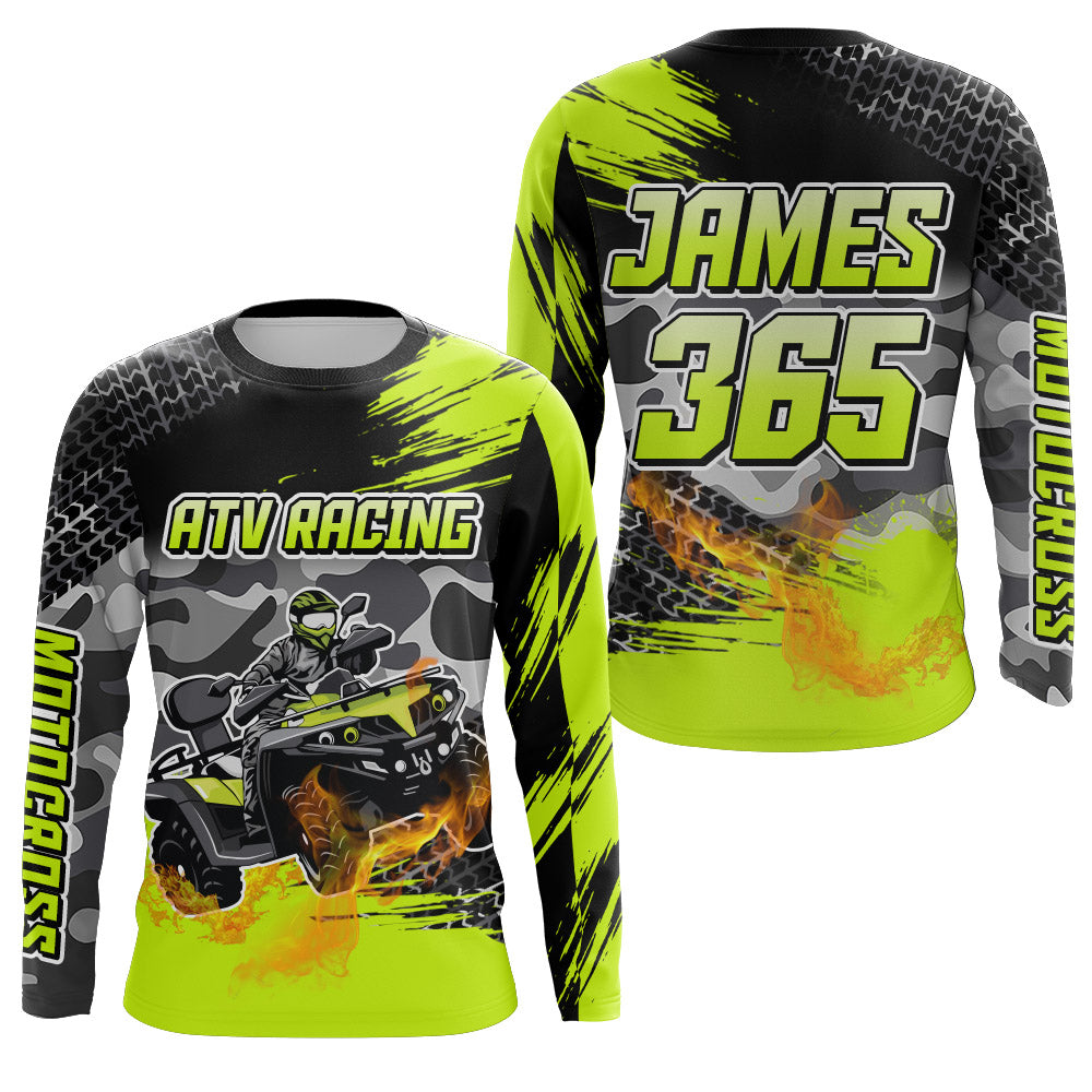 ATV Motocross Racing Jersey Upf30+ ATV Quad Bike Motorcycle Riding Shirt ATV Racing Jersey MX14