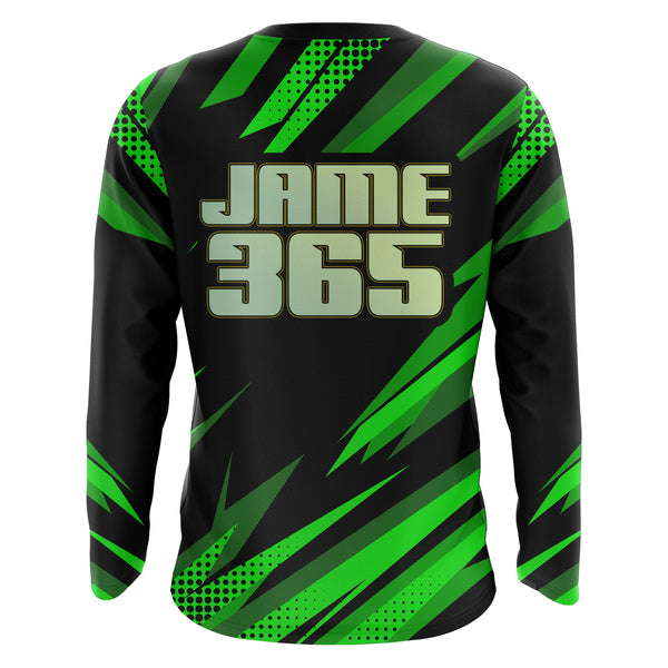 Motocross Jersey Kid Men Women Green Upf30+ MX Racing Dirt Bike Shirt Extreme Off-Road XM31