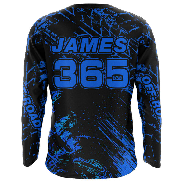 Motocross Racing Jersey Blue Upf30+ Men Women Kid Dirt Bike Shirt Motorcycle Jersey XM200-B