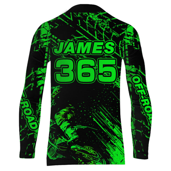 Motocross Racing Jersey Green Upf30+ Men Women Kid Dirt Bike Shirt Motorcycle Jersey XM200-G