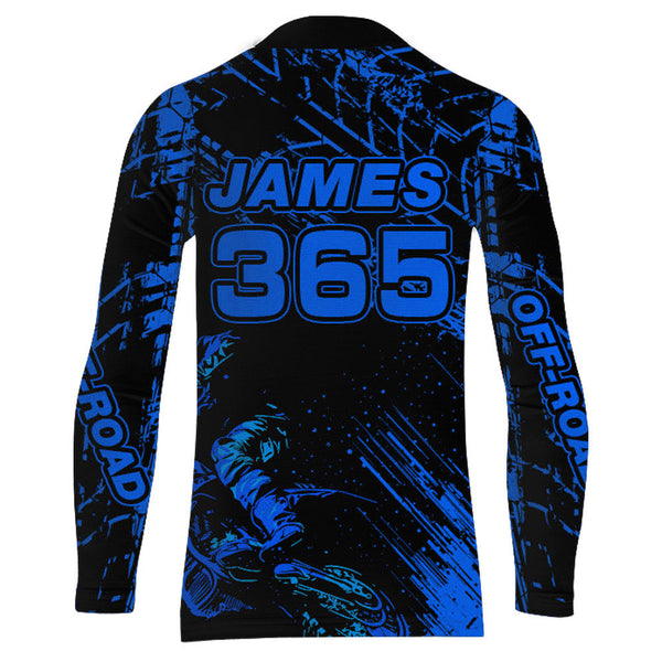 Motocross Racing Jersey Blue Upf30+ Men Women Kid Dirt Bike Shirt Motorcycle Jersey XM200-B