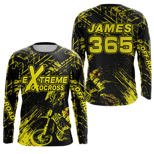 Motocross Racing Jersey Yellow Upf30+ Men Women Kid Dirt Bike Shirt Motorcycle Jersey XM200