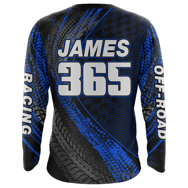 Dirt Bike Jersey Men Kid Women Upf30+ Blue Motocross Shirt Racing Off-Road Shirt XM203