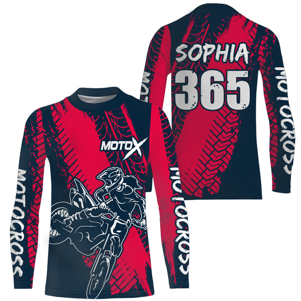 Pink Motocross Jersey Racing Girl Women Upf30+ Youth Dirt Bike Shirt Motorcycle Off-road XM204