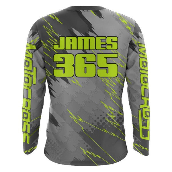 Motocross Shirt Dirt Bike Jersey for Men Kid Women UPF30+ MX Racing Jersey Off-Road XM240