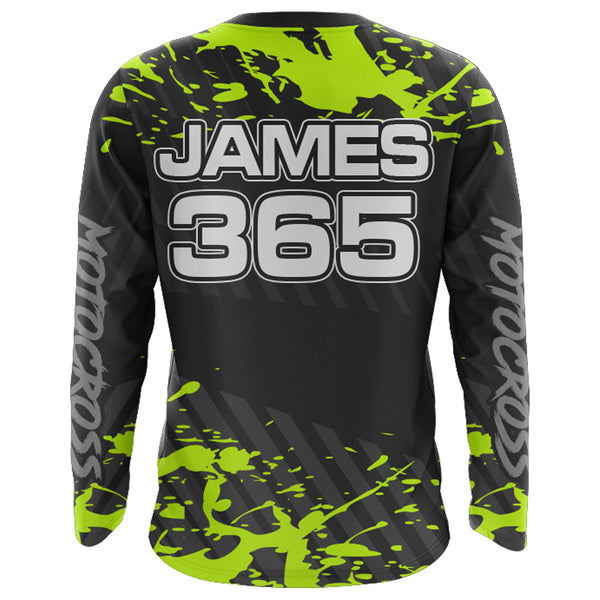 ATV Motocross Racing Jersey Upf30+ Custom ATV Quad Bike Shirt Kid Men Off-road Jersey MX37